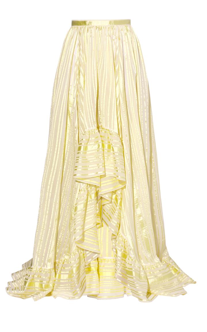 Moda Operandi Erdem Ethelwyn Ruffled High-rise Maxi Skirt
