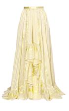 Moda Operandi Erdem Ethelwyn Ruffled High-rise Maxi Skirt