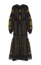 March11 Black And Gold Namibia Maxi Dress