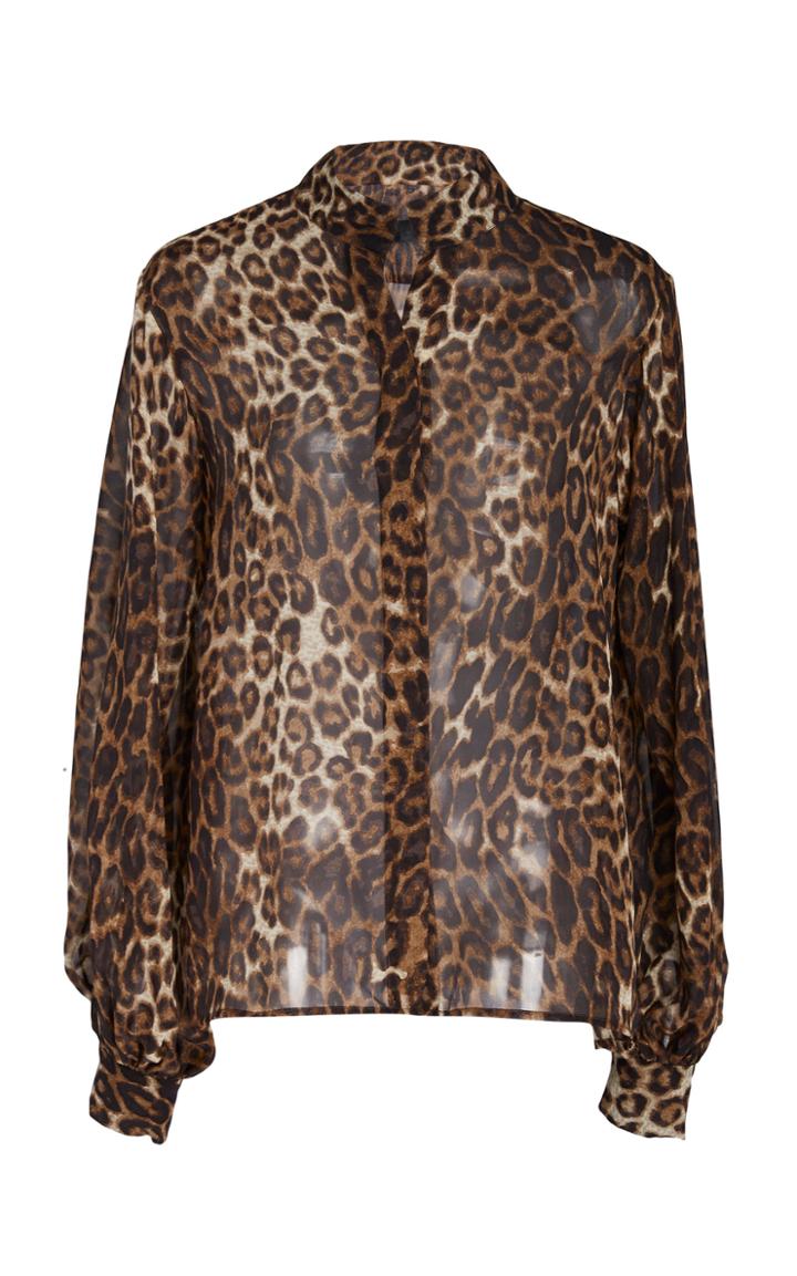 Nili Lotan Evelyn Printed Silk Top