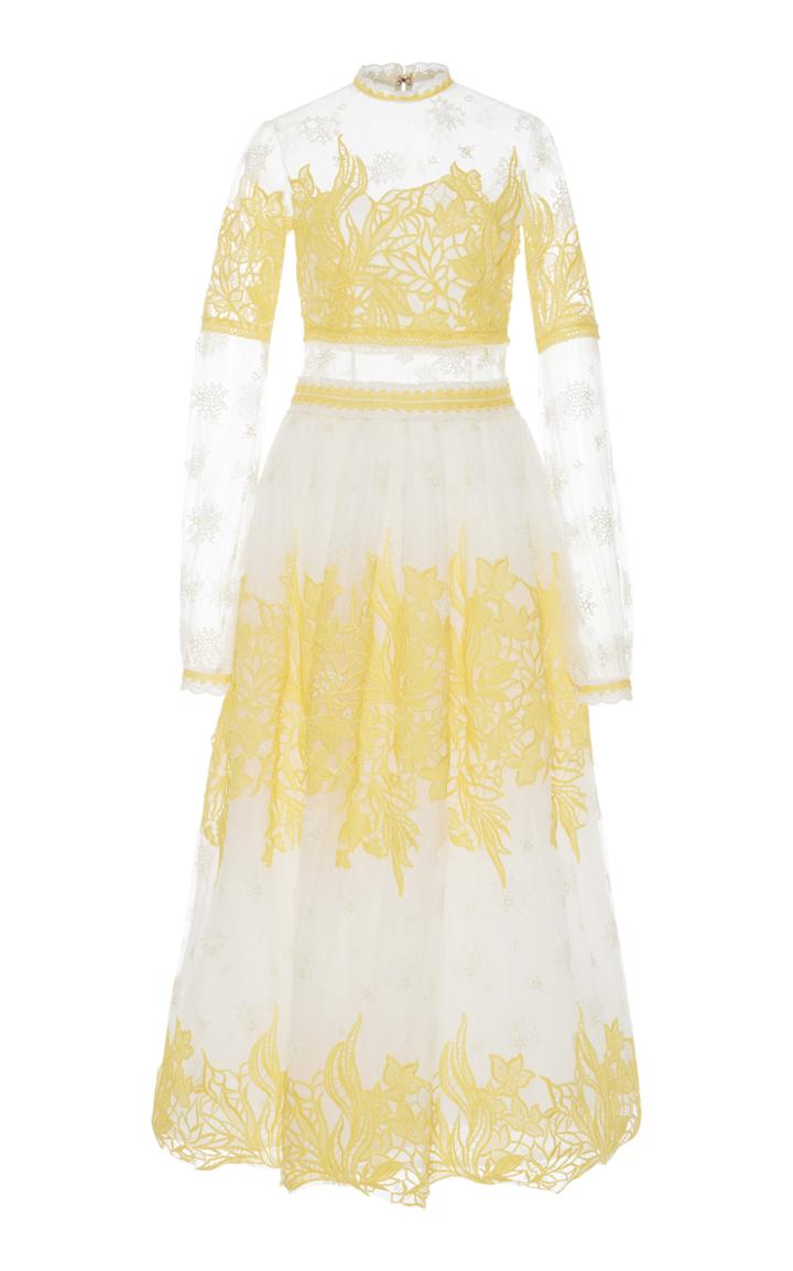 Costarellos A-line Midi Dress