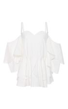 Kimhekim Sweetheart Off The Shoulder Ruffle Blouse