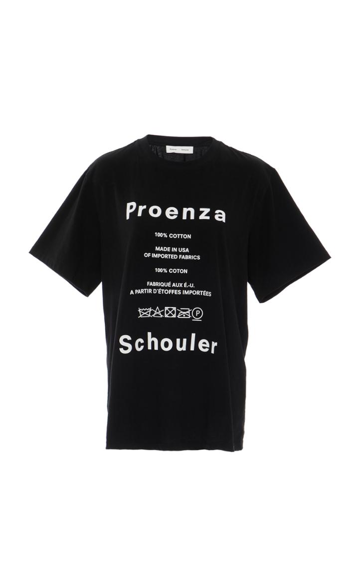 Proenza Schouler Pswl Graphic Printed Lightweight Jersey T-shirt