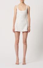Moda Operandi David Koma Floral Embellished Wool-blend Dress