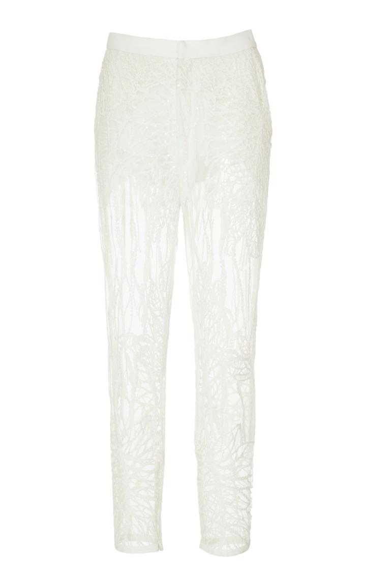 Elie Saab Embroidered Pants
