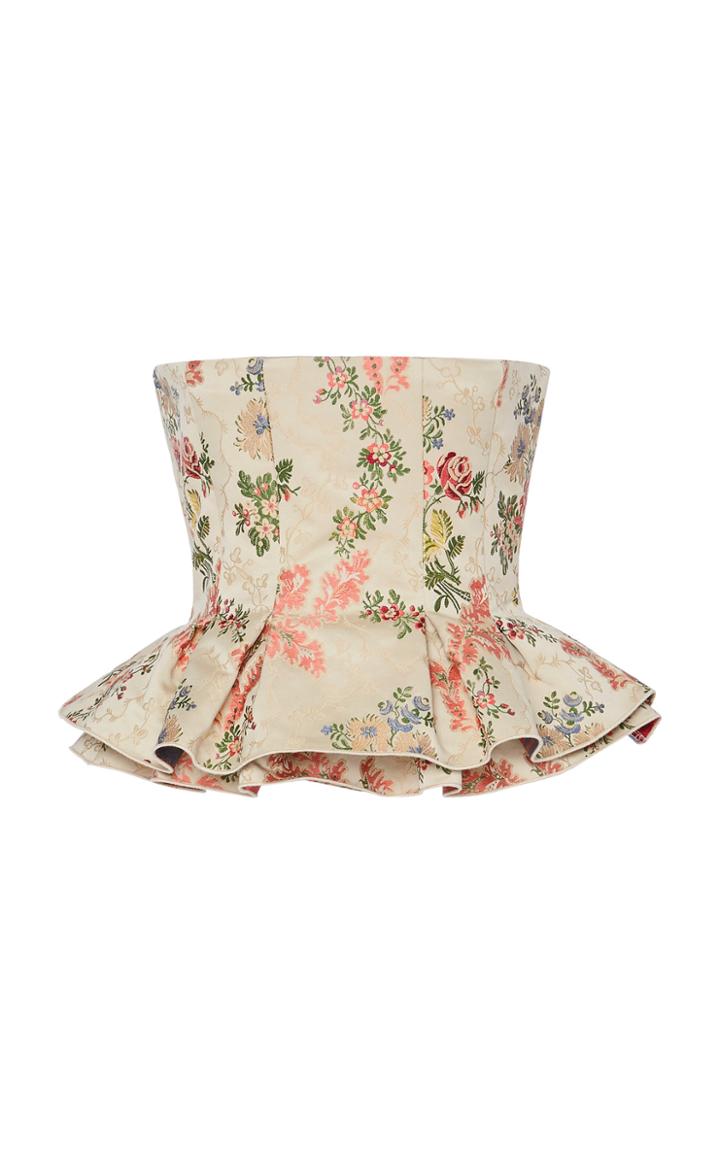 Brock Collection Palma Cotton-blend Peplum Top