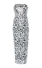 16arlington Strapless Dalmation Printed Sequin Dress