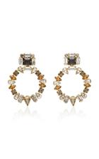 Nicole Romano Huntington 18k Gold-plated Crystal Earrings