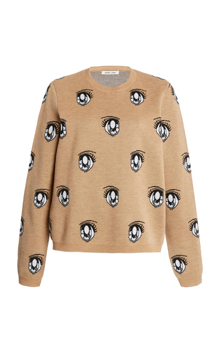 Moda Operandi Sandy Liang Uchi Eye Print Sweater