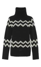 Joseph Chevron Intarsia Wool Sweater