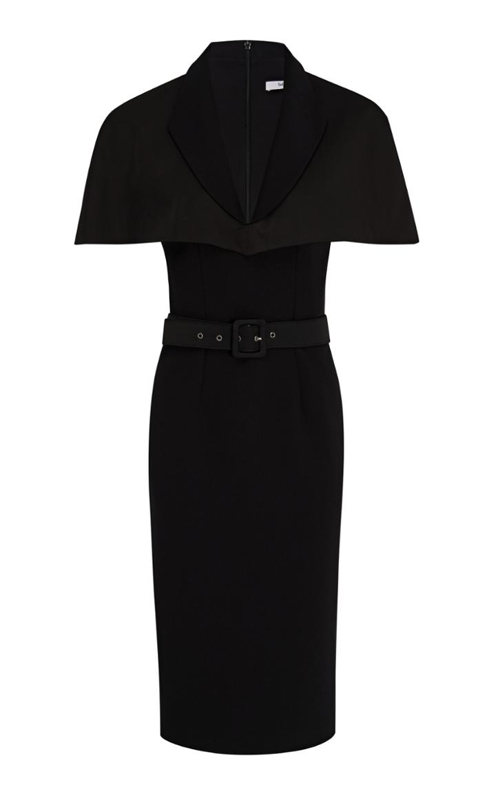 Moda Operandi Safiyaa Giada Heavy Crepe And Satin Chiffon Dress