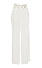 Suboo Nadia Belted Crepe Wide-leg Pants