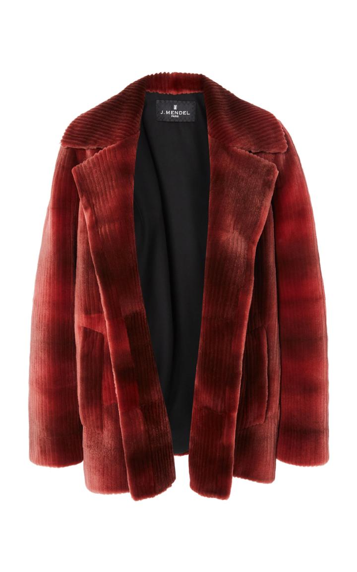 J. Mendel Ribbed Mink Coat