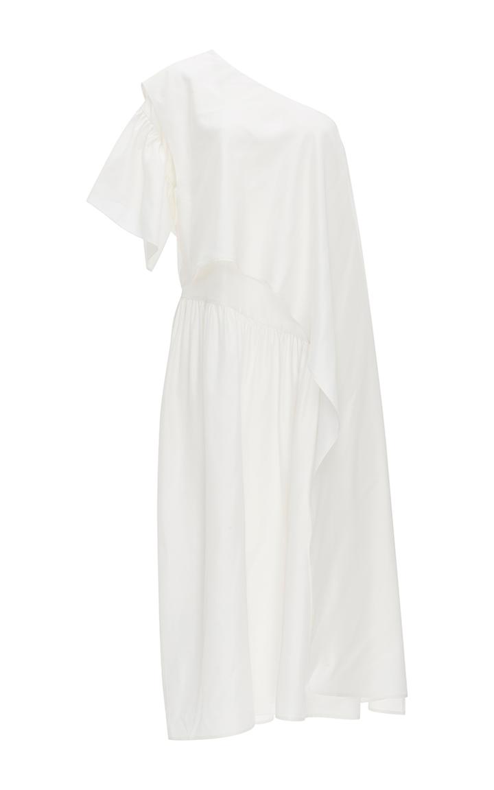 Tome One Shoulder Peasant Dress