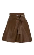 Apiece Apart Leather Isa Wrap Shorts