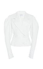 16arlington Puff Sleeve Cropped Cotton-blend Jacket