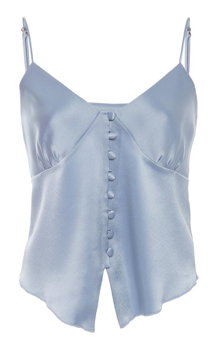 Nanushka Elia Satin Sleeveless Top