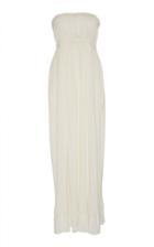 Pascal Millet Micropleat Strapless Maxi Dress
