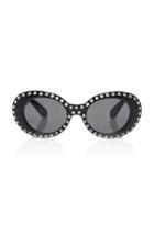 Acne Studios Mustang Round-frame Embellished Acetate Sunglasses