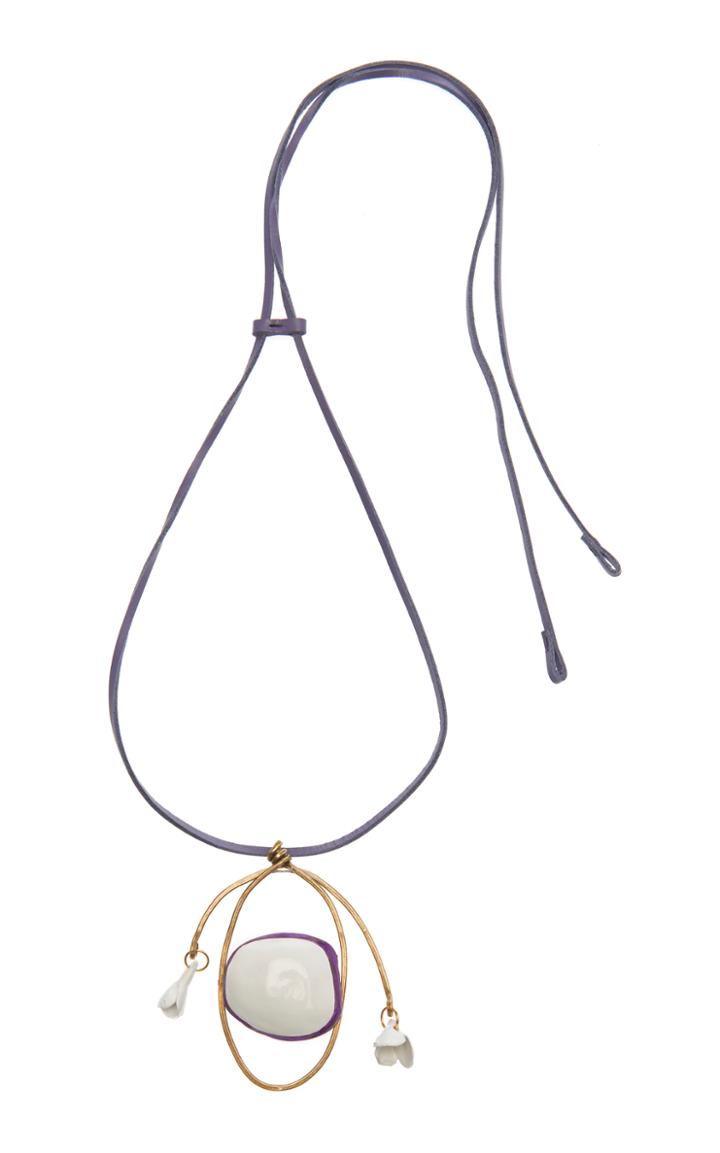 Marni Ceramic And Metal Statement Necklace