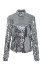 Veronica Beard Lucinda Sequin Turtleneck Top