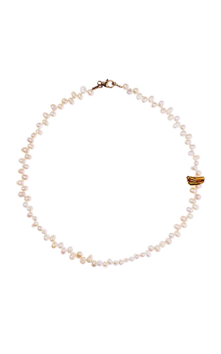 Alighieri La Calliope Pearl 24k Gold-plated Choker