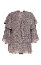 Isabel Marant Basile Ruffled Sequin Top