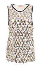 N 21 N&deg;21 Thiphanie Sequin Fringe Vest Top