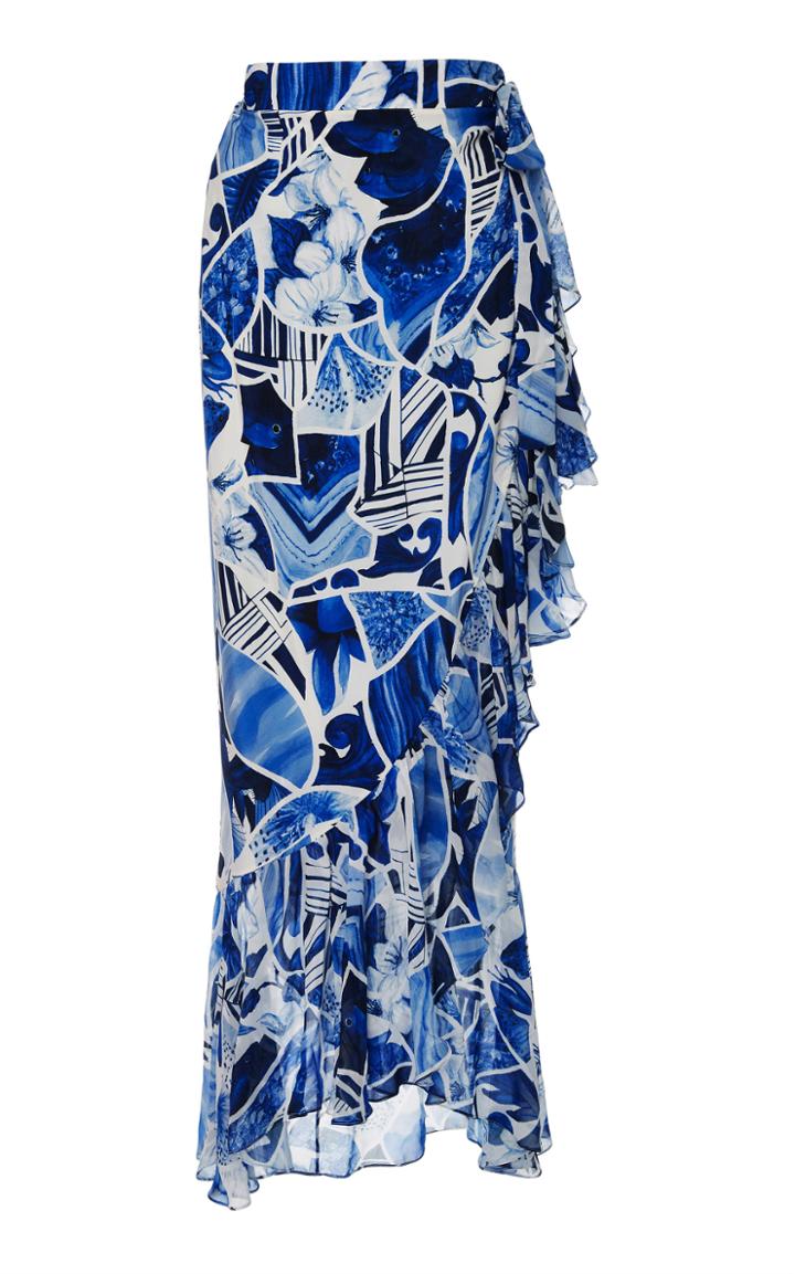 Isolda Carmen Wrap Maxi Skirt