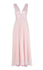 Moda Operandi Maria Lucia Hohan Priya Metallic Pleated Chiffon Gown Size: 36