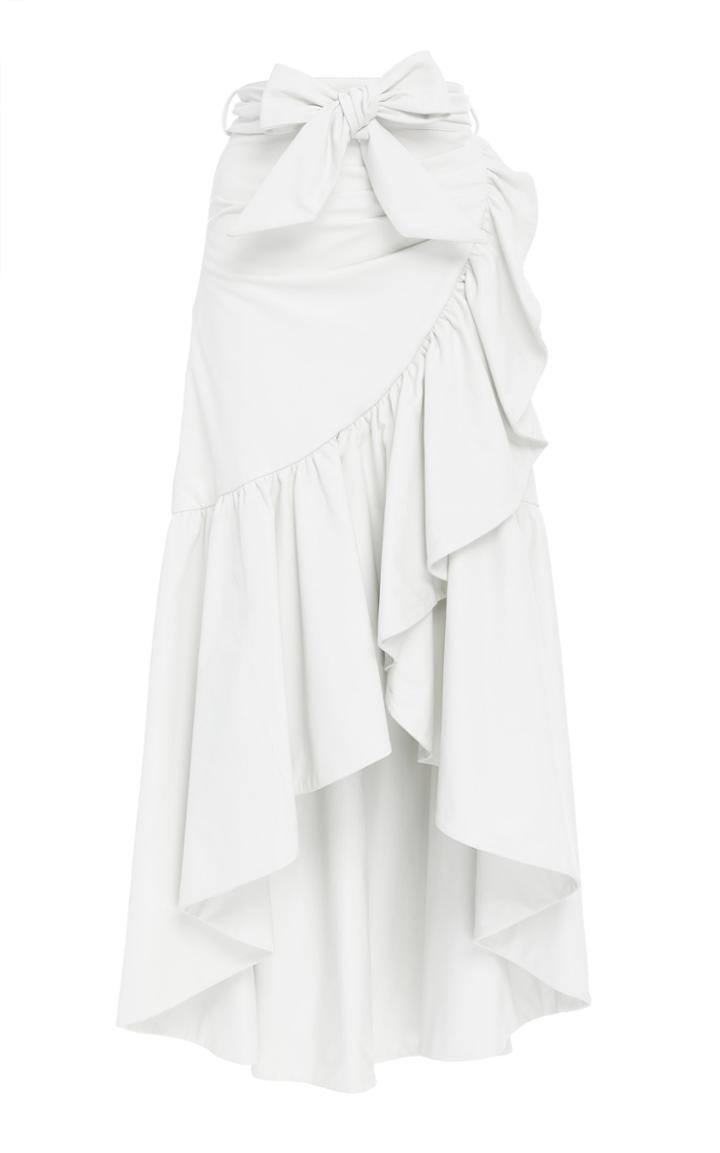 Rodarte Ruffle Leather Skirt