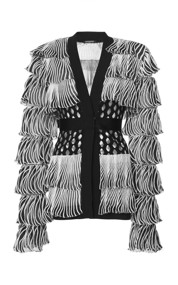 Balmain Pleated Cardigan