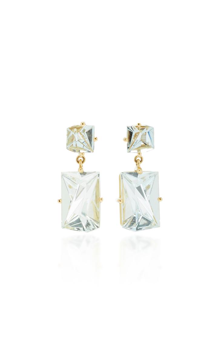 Misui 18k Gold Aquamarine Earrings