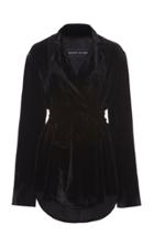 Michael Lo Sordo Wrap-effect Velvet Shirt