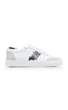 Axel Arigato Dunk Scribble Suede-trimmed Leather Sneakers Size: 36