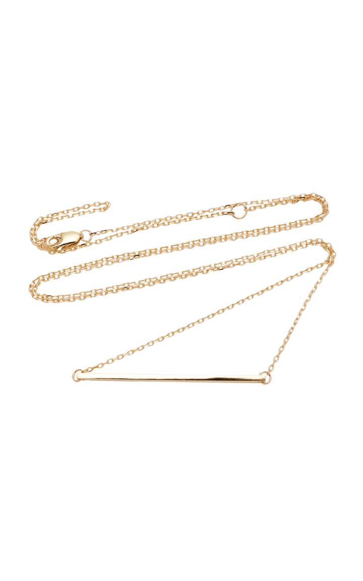 Aurate M'o Exclusive: Gold Bar Necklace