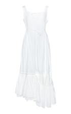 Marni Asymmetric Ruffled Cotton Midi Dress