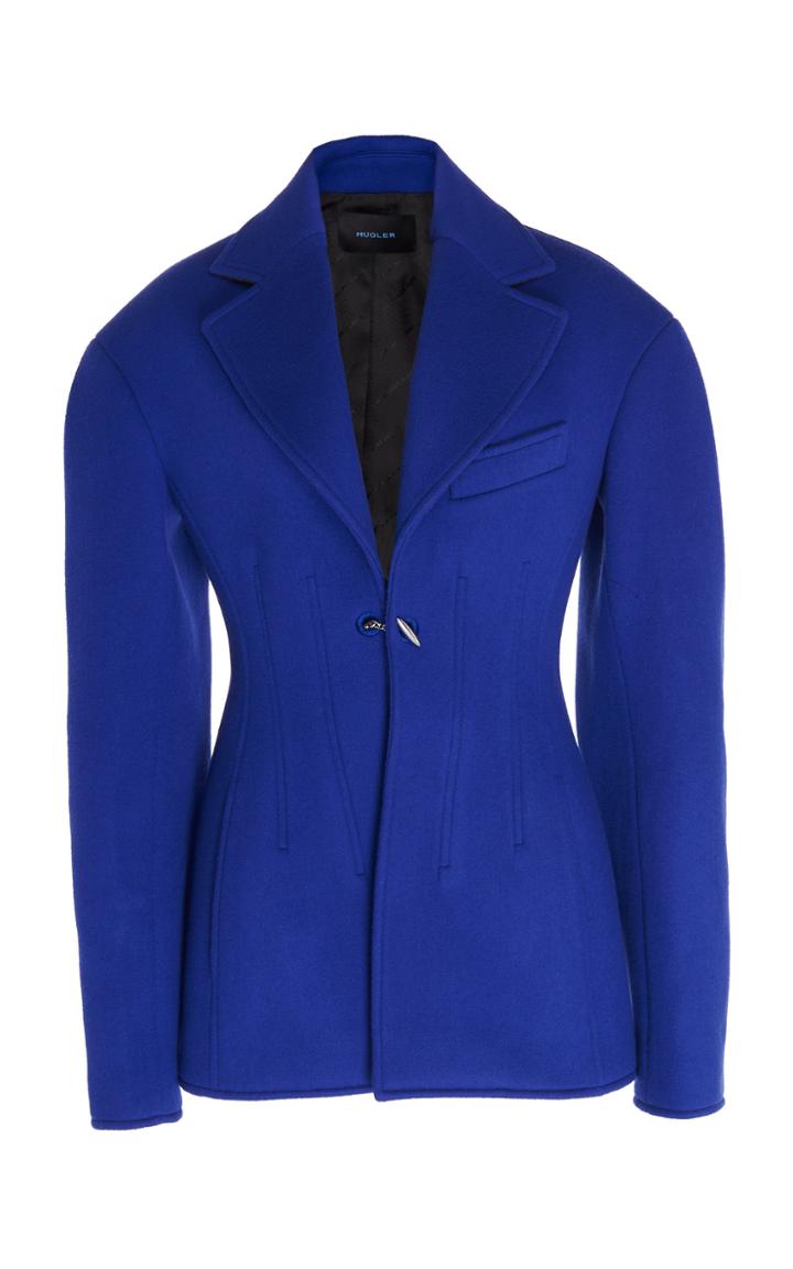 Mugler Structured Wool Coat