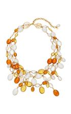 Loulou De La Falaise 24k Gold-plated And Crystal Necklace
