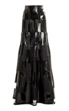 Moda Operandi Akris Embellished Faux-leather Maxi Skirt