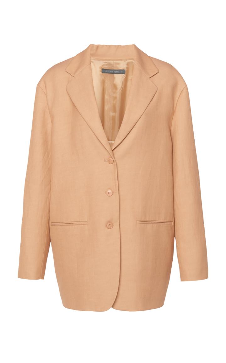 Alberta Ferretti Oversized Twill Blazer