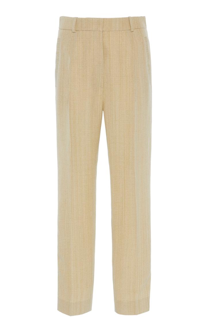 Moda Operandi Petar Petrov Hamlet Straight-leg Silk-blend Pants Size: 34