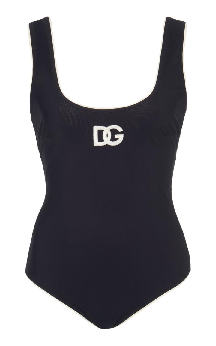 Dolce & Gabbana Logo-embroidered Swimsuit