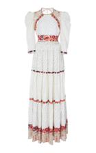 Ulla Johnson Salma Embroidered Linen-cotton Gown
