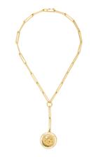 Foundrae Wholeness Medallion Large 18k Gold And Opal Necklace