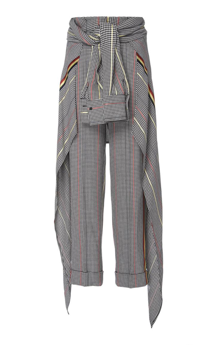 Hellessy Avedon Waist-tie Straight-leg Crepe Pant