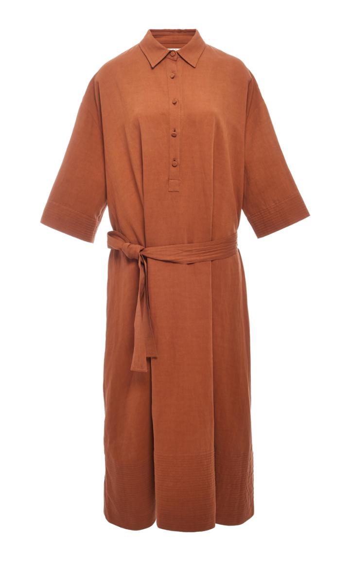 Co Trapunto Shirtdress