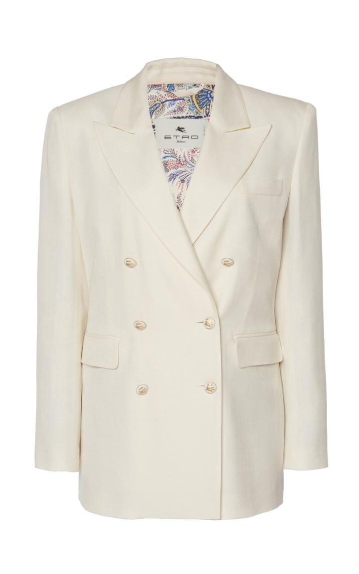 Moda Operandi Etro Double-breasted Crepe Blazer