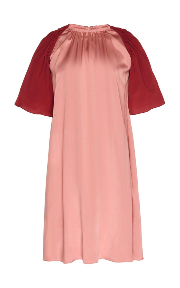 Roksanda Lara Color Block Silk Mini Dress