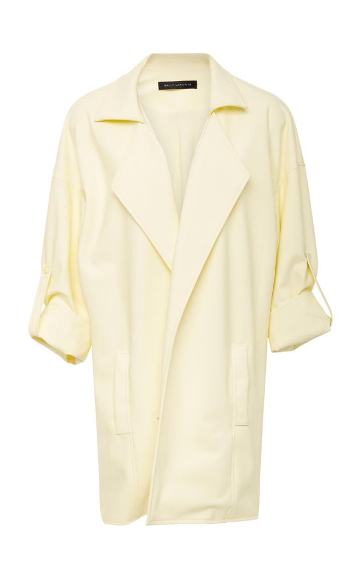 Sally Lapointe Matte Coated Car Coat
